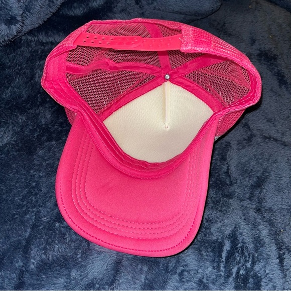 Support day drinking hot pink mesh trucker hat cap y2k - Picture 6 of 6